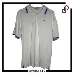 Crosby & Howard Men's Short Sleeve Pullover Polo Shirt White Size Large‎